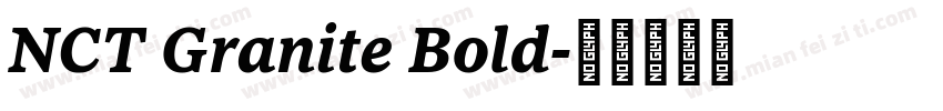 NCT Granite Bold字体转换
